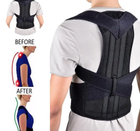 Ортопедический корсет для коррекции осанки Back Pain Need Help XL Черный (1651194986) - изображение 7