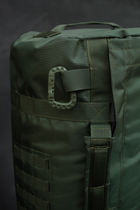 Сумка баул-рюкзак війсковий Оберіг 100л 80*40 см олива темна - зображення 6