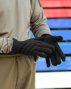 Перчатки флисовые теплые зимние тактические черные Art-2022153.20.0012S - изображение 1