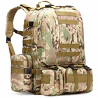 Військово-тактичний рюкзак 60 л з додатковими підсумками 4в1 мультикам - зображення 2