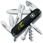 Складной нож Victorinox CLIMBER UKRAINE Колоски пшеницы желт. 1.3703.3_T1330u