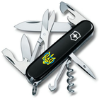 Складной нож Victorinox CLIMBER UKRAINE Трезубец с сердцем 1.3703.3_T1320u