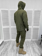 Тактическая теплая зимняя военная форма комплект Knight Oliva ( Куртка + Штаны ), Камуфляж: Олива, Размер: XXXL - изображение 3