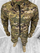 Тактическая теплая зимняя военная форма комплект Fighter ( Куртка + Штаны ), Камуфляж: Мультикам, Размер: S - изображение 2