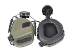 Тактичні навушники EARMOR M31H з кріпленнями під каску FAST (койот) - зображення 1