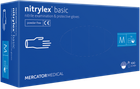 Нитриловые перчатки Nitrylex®, плотность 3.2 г. - PF PROTECT / basic - Синие (100 шт) M (7-8) - изображение 3