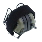 Професійні активні навушники Earmor М32H з гарнітурою хакі - зображення 4