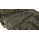 Рукавички тактичні FG FQ16S003 Зелений XL повнопалі на липучці із захистом на кісточках - зображення 3