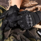 Перчатки тактические FG FQ20T001 Черный XL полнопалые с защитой на костяшках + сенсорные нашивки - изображение 10