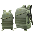 Рюкзак тактический FG Зеленый 43 л с системой подвески Molle + поясной ремень - изображение 3