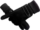 Перчатки мужские черные замшевые сенсорные зимние - изображение 6