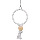 Мотузяне кільце flamingo ring іграшка для папуг 19,5х5х36 см