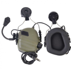 Активні навушники на шолом з гарнітурою Earmor M32H + Тангента, кнопка PTT (Z125) (15025ptt) - зображення 5