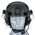 Активні навушники на шолом з гарнітурою Earmor M32H + Тангента, кнопка PTT (Z125) (15025ptt) - зображення 6