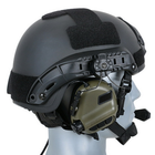 Активные наушники на шлем с микрофоном Earmor M32H + Кнопка PTT, тангента (Z125) (15025ptt) - изображение 9