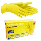 Нитриловые перчатки AMPri Style XS (5-6) желтые Lemon - изображение 1