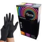 Черные одноразовые перчатки L (8-9) SanGig, 100 шт - изображение 1