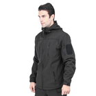Тактическая куртка Lesko A013 Black 3XL уличная теплая куртка на флисе на холодный сезон TK_2359 - изображение 1