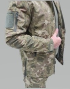 Куртка чоловіча тактична легка та тепла Софтшел Soft-Shell Combat Туреччина S M камуфляж Мультикам 10215 - зображення 4