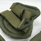 Комплект тактичного захисту налокітники та наколінники Assault Belt KN-04 Олива - зображення 7