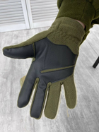 Тактичні рукавички флісові Olive XL - зображення 3