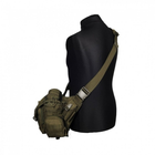 Тактична військова сумка через плече олива зелена - зображення 4