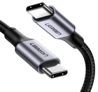 Кабель UGREEN US316 Type-C - Type-C 100W 5A Cable Aluminium 2 m Black (70429)