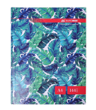 Книга канцелярська Buromax Floristica A4 в клітинку 144 аркуші Бірюзова (BM.24419102-06)
