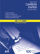 Бумага копировальная Buromax А4 синяя 100 л (BM.2700)