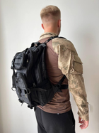 Рюкзак тактический Турция 30 литров рюкзак военный черный рюкзак камуфляж - изображение 5