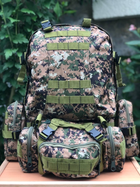 Військово-тактичний рюкзак з додатковими контейнерами 4в1 Колір: темний піксель - зображення 5