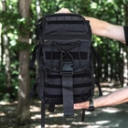 Рюкзак тактический с резинками черный - изображение 4