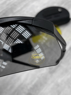 Тактические черные военные очки с сменными линзами PROF Очки для военных Очки для стрельбы - изображение 6