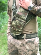 Тактическая военная сумка-кобура нагрудная или на бедро для военных ВСУ - изображение 7
