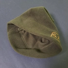 Зимова шапка флісова тепла тактична 5.11 Tactical чоловіча жіноча Оливковий (5548) - зображення 6