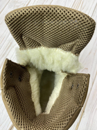 Берці зимові шкіра нубук Scorpions койот на хутрі теплі черевики ЗСУ 42 - изображение 6