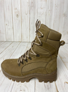 Берці зимові шкіра нубук Scorpions койот на хутрі теплі черевики ЗСУ 45 - изображение 4