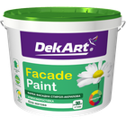 Краска фасадная DekArt Paint Paint белая матовая 1.2кг