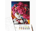 Картина за номерами Квітуча киця, Brushme (40х50 см), BS53223