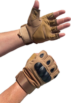 Тактические перчатки без пальцев Цвет Койот Размер XL - изображение 1