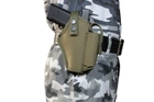 Кобура Beneks для Glock-17 поясна з чохлом під обойму хакі - изображение 1