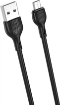 Кабель XO NB200 2.1A USB Cable for Micro 1 м Black (6920680878109)