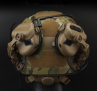 Кріплення WOSPORT Чебурашка на шолом для тактичних навушників Coyote - зображення 5