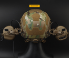 Кріплення WOSPORT Чебурашка на шолом для тактичних навушників Coyote - зображення 6