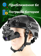 Монокуляр нічного бачення з компасом і кріпленням на шолом NVG10 8608 Luxun Чорний 63833