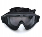 Очки тактические маска со сменными линзами Combat GoogleTac Черный - изображение 4