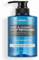 Шампунь для волос "Aqua Mint" - Kundal Cool & Clear Scalp Refreshing Shampoo 500ml (1147825-175199)