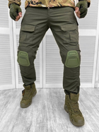 Тактичні військові бойові штани з наколінниками, Камуфляж: Олива, Розмір: XXL - зображення 1