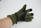 Перчатки тактические тёплые softshell 9100_XL_olive - изображение 7