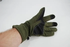 Перчатки тактические тёплые softshell 9100_XL_olive - изображение 7